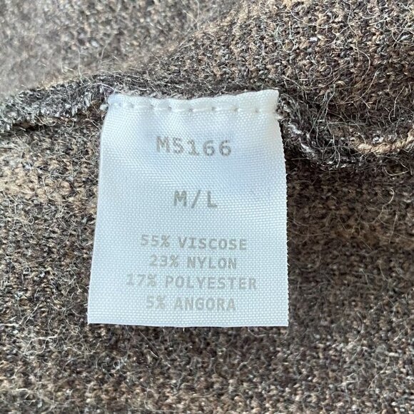 Kerisma Women’s Brown Angora Wool Blend Cardigan Sweater Button M5166 Size M / L - Picture 9 of 10